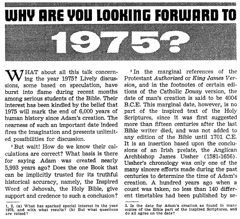 [1968 WATCHTOWER, p. 494, Why are you looking forward to 1975?]