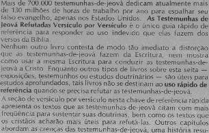 [As Testemunhas de Jeová Refutadas Versículo por Versículo]